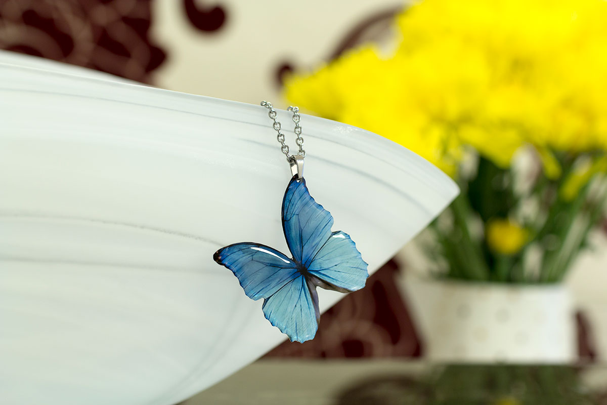 Blue morpho shop butterfly jewelry